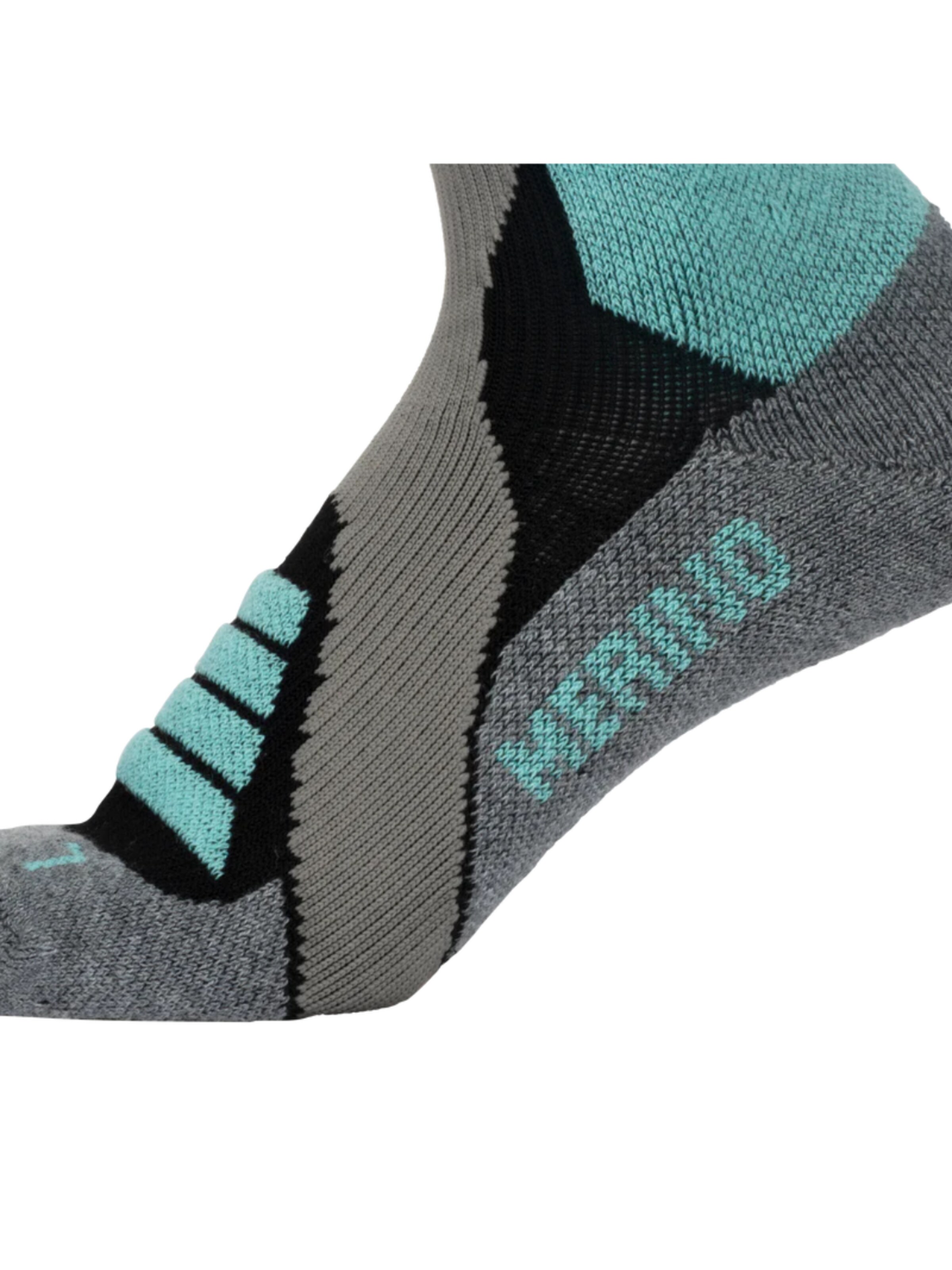 Mowmow Sportsokken 'MowMow Ski Socks - Silver Ions - Antibacterial - Men - Women - Size 39-42 - Gray' in Grijs