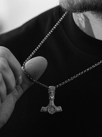 REYTEL Anhänger 'HELMET OF TERROR WITH SKULL' in Silber