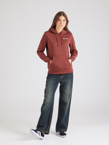 Felpa di Champion Authentic Athletic Apparel in marrone