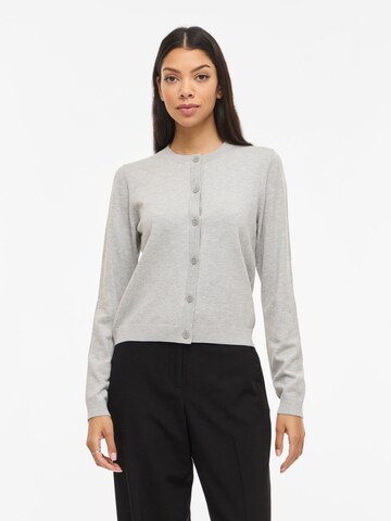 VILA Strickjacke 'VIMalu' in Grau: Vorderseite