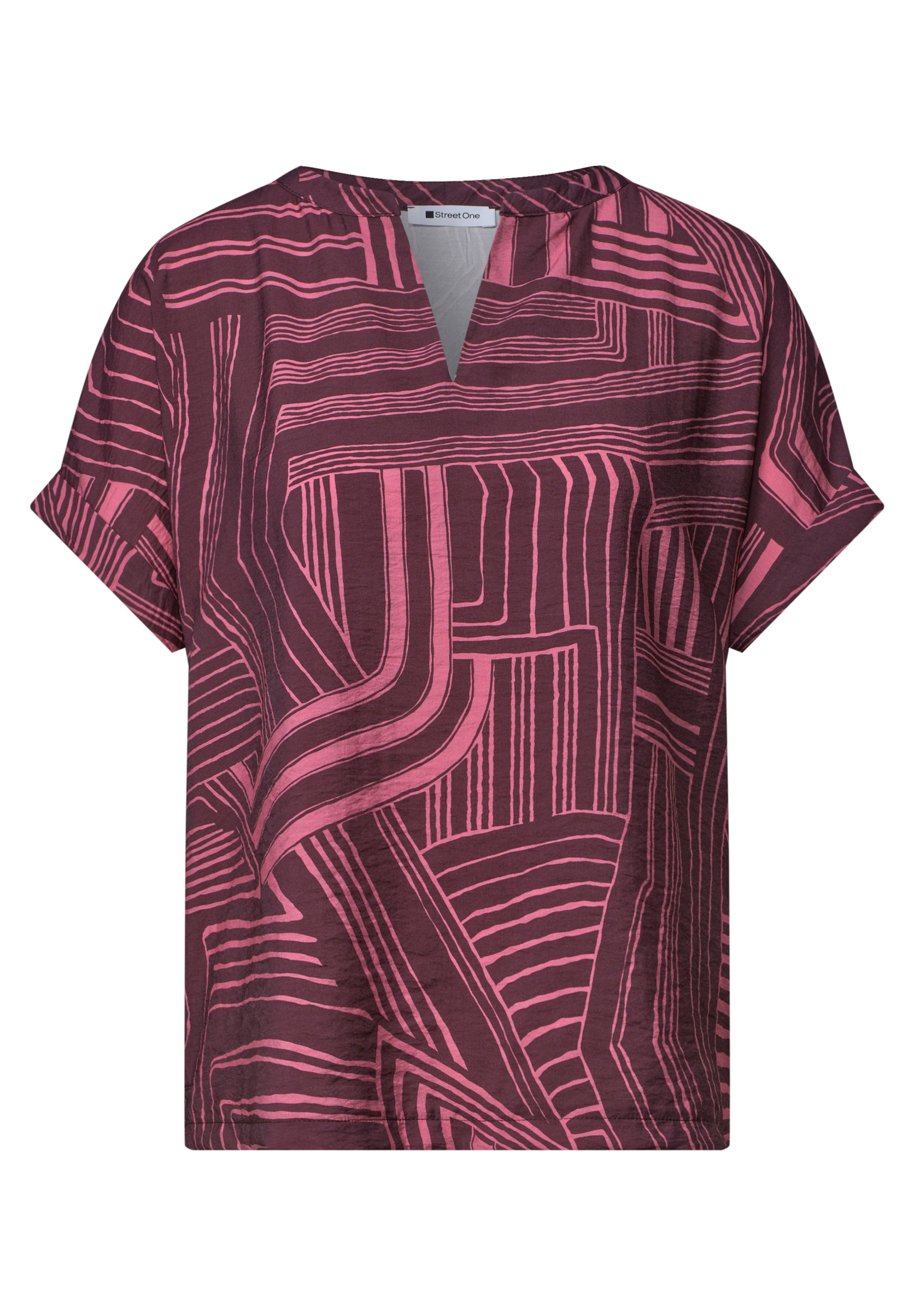 STREET ONE Shirt in Pink: front