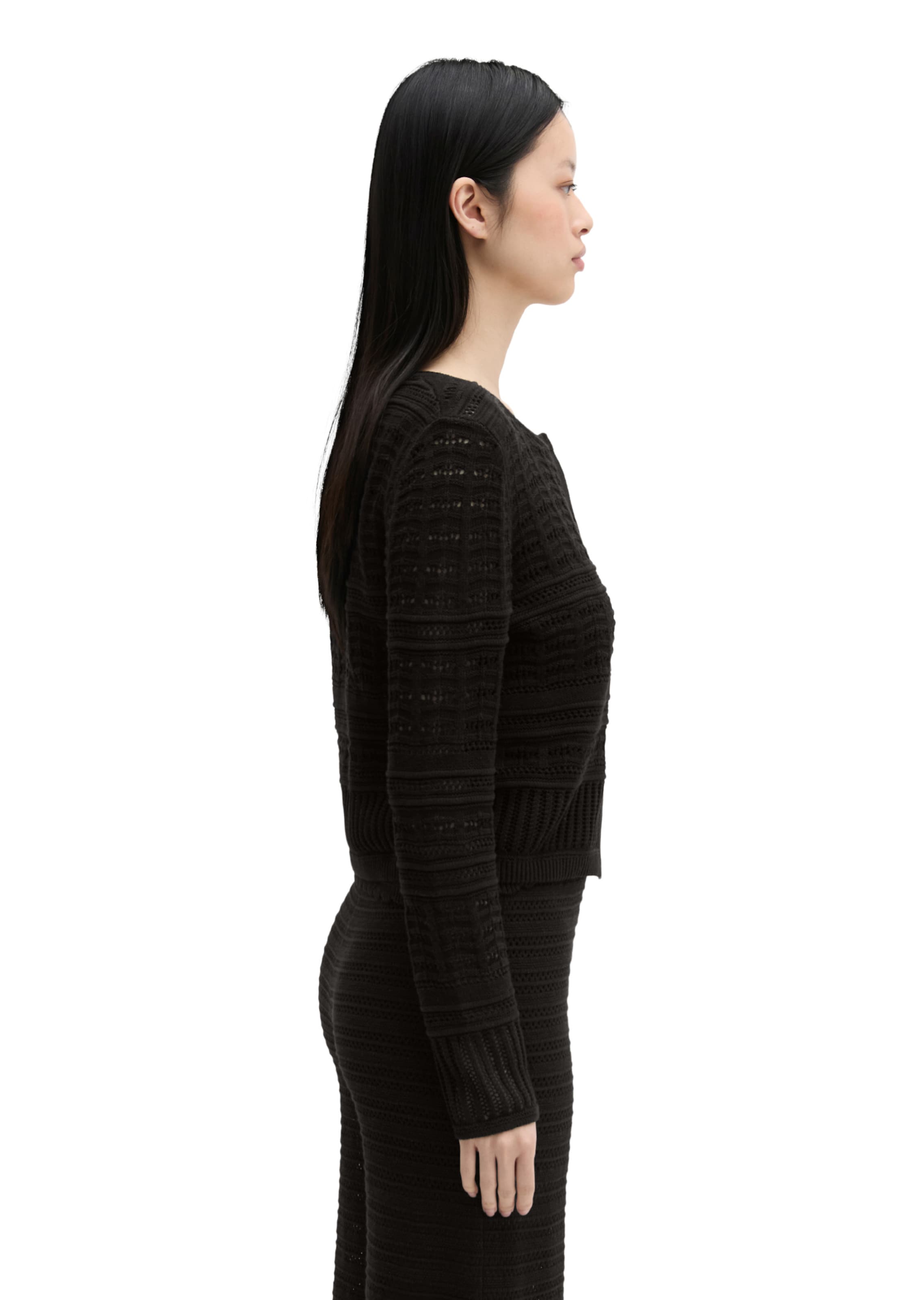 Marc O'Polo Strickjacke in Schwarz