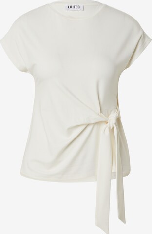 EDITED T-shirt 'Ihana' i vit: framsida