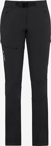 VAUDE Regular Outdoor Pants 'Badile II' in Black: front