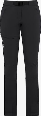 VAUDE Regular Outdoorhose 'Badile II' in Schwarz: predná strana