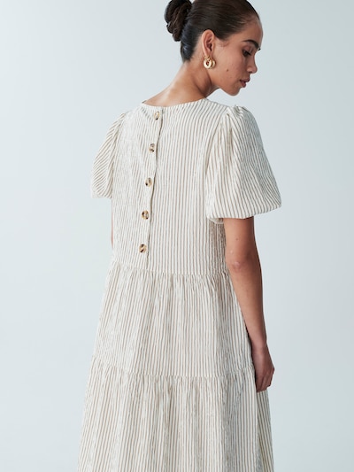 St MRLO Robe 'Sitia' en beige / blanc, Vue avec produit