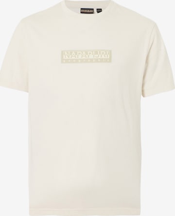 Tricou 'S-BOX' de la NAPAPIJRI pe alb: față