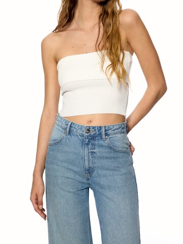 Wide Leg Jean Pull&Bear en bleu