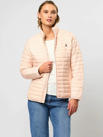 U.S. POLO ASSN. Tussenjas 'Joy' in Roze: voorkant