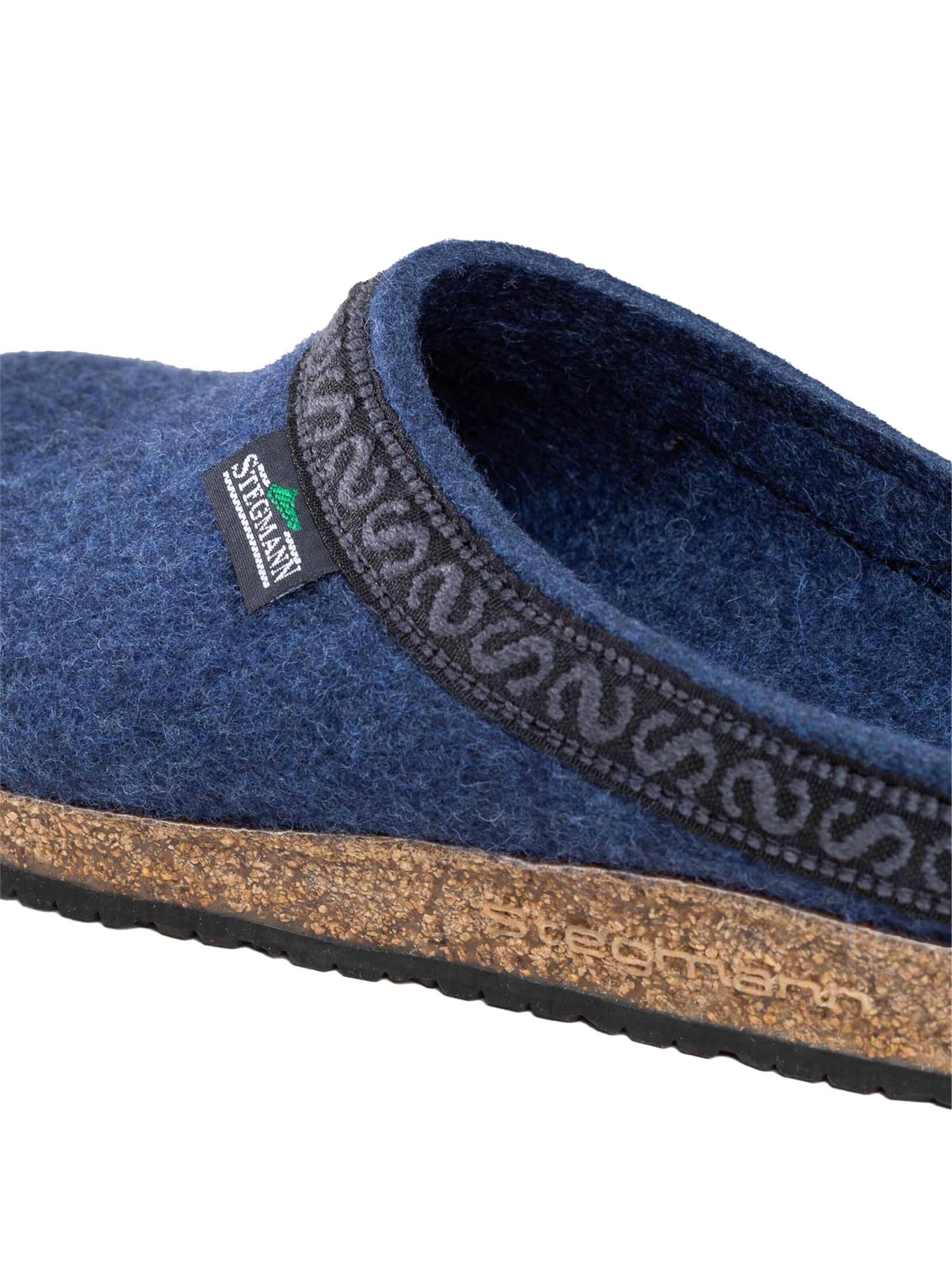 Stegmann Clogs 'Filz' in Blue
