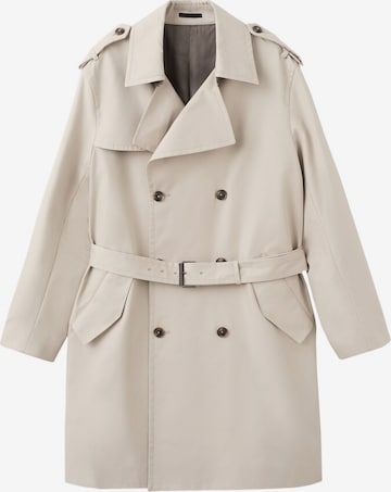 MANGO MAN Between-Seasons Coat in Beige: front