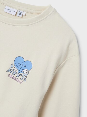 NAME IT Sweatshirt 'NKFVanita' in Beige