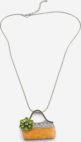 COLLEZIONE ALESSANDRO Necklace 'Borsa' in Red: front