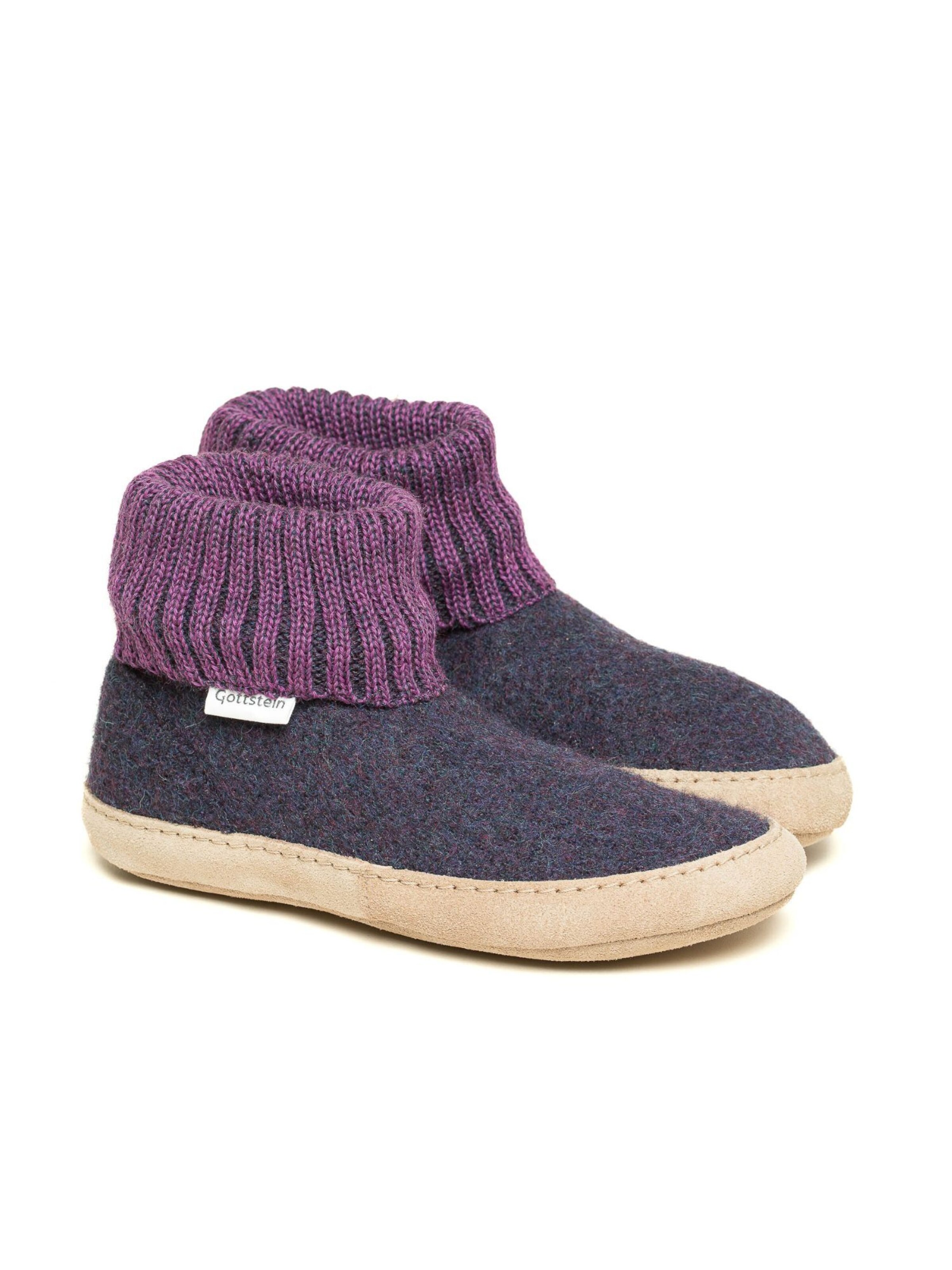 Gottstein Slippers 'Hüttenschuhe Dakota' in Purple