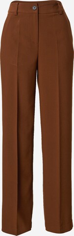 modström Pleated Pants 'Gale' in Brown: front