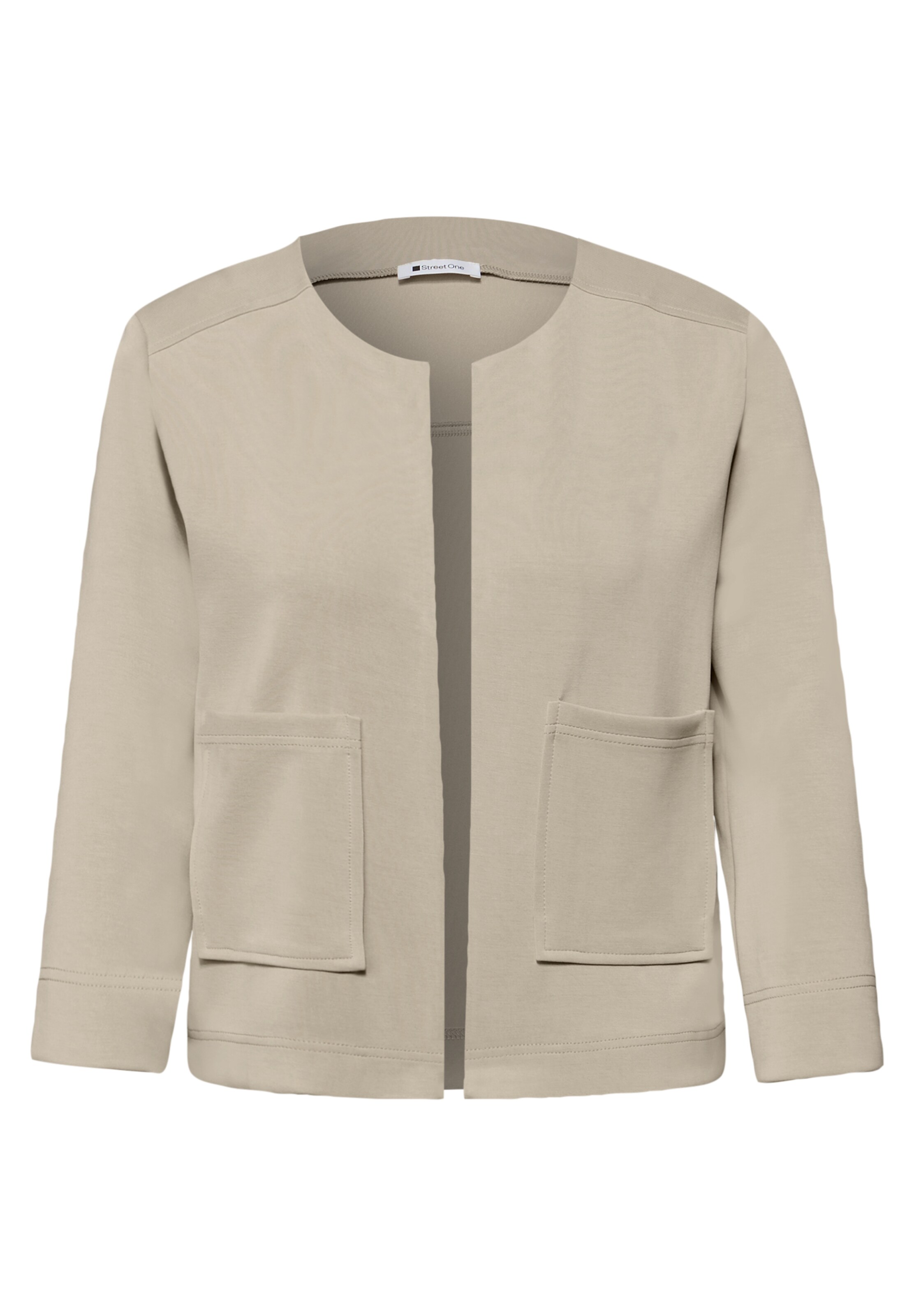 STREET ONE Strickjacke in Beige: Vorderseite