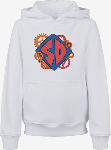 F4NT4STIC Sweatshirt 'Dog Tag Cogs' in White: front