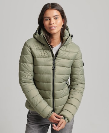 Geacă de primăvară-toamnă 'Fuji' de la Superdry pe verde: față