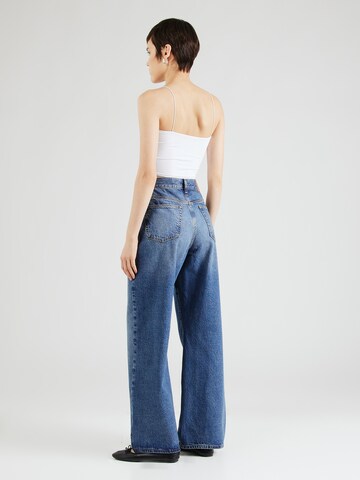 TOPSHOP Wide leg Jeans in Blauw