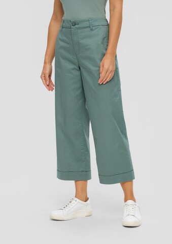 s.Oliver Wide leg Pantalon in Groen