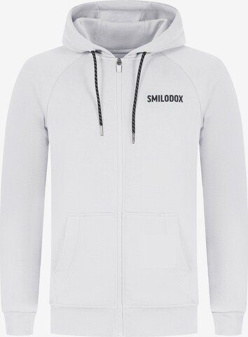 Smilodox Sweatvest 'Trevorson' in Grijs: voorkant