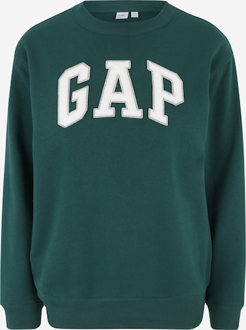 Sweat-shirt 'HERITAGE' Gap Tall en vert : devant