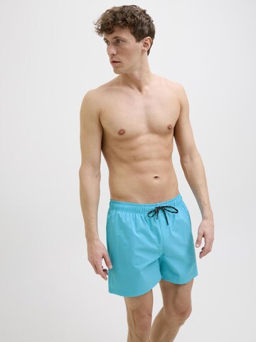 JACK & JONES Zwemshorts 'JPSTMaui' in Blauw