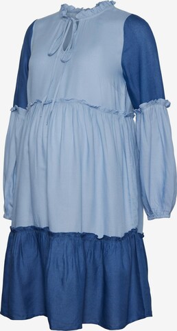 MAMALICIOUS Sukienka 'Zigga' w kolorze niebieski: przód