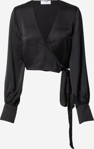 ABOUT YOU x Iconic by Tatiana Kucharova Blouse 'Farina' in Zwart: voorkant