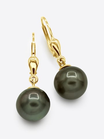 Ateliers Saint Germain - Pendientes 'Papeete' en amarillo: frente