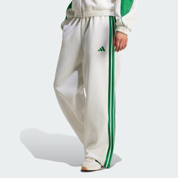 ADIDAS SPORTSWEAR Широкий Спортивные штаны 'Stadium' в Белый: спереди