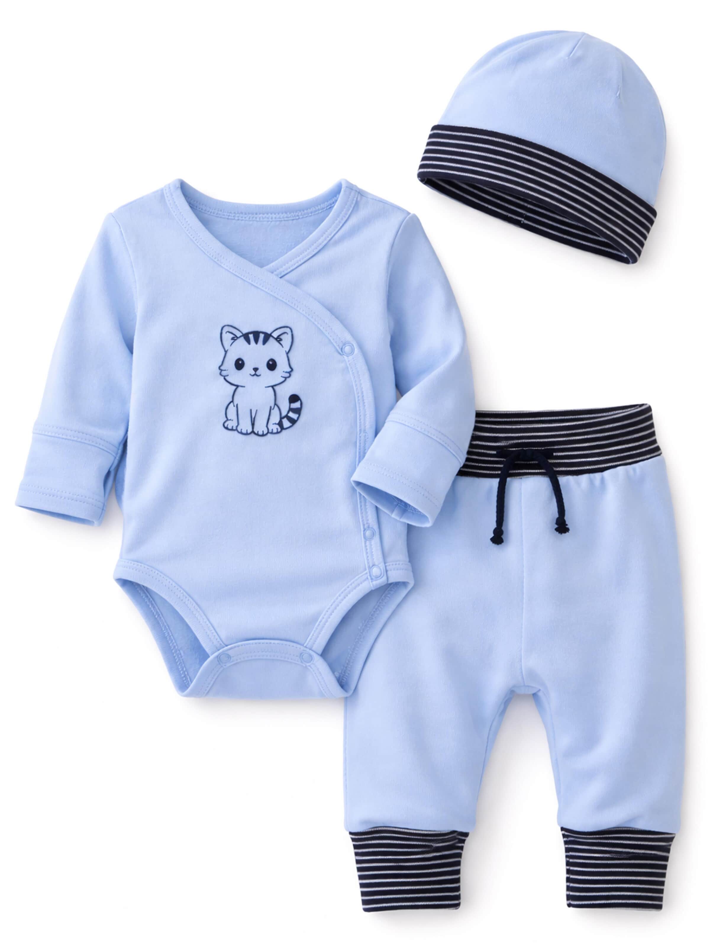 La Bortini Set in Blue: front