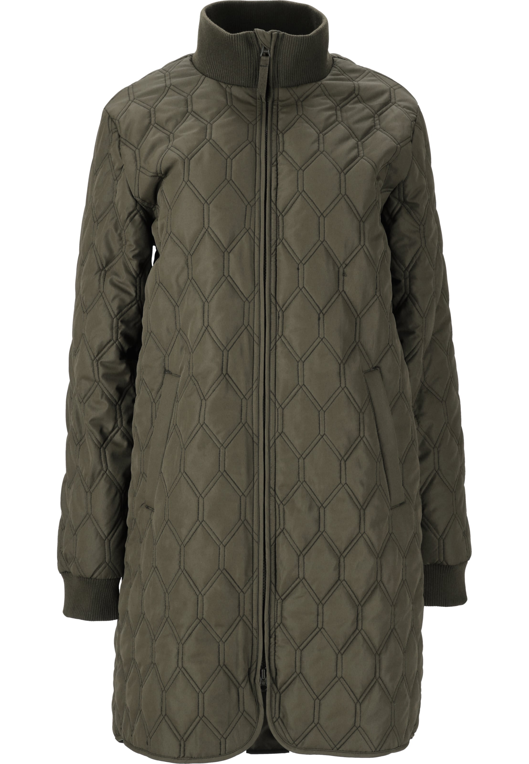 Whistler Steppmantel 'Nellye' in Grün: Vorderseite