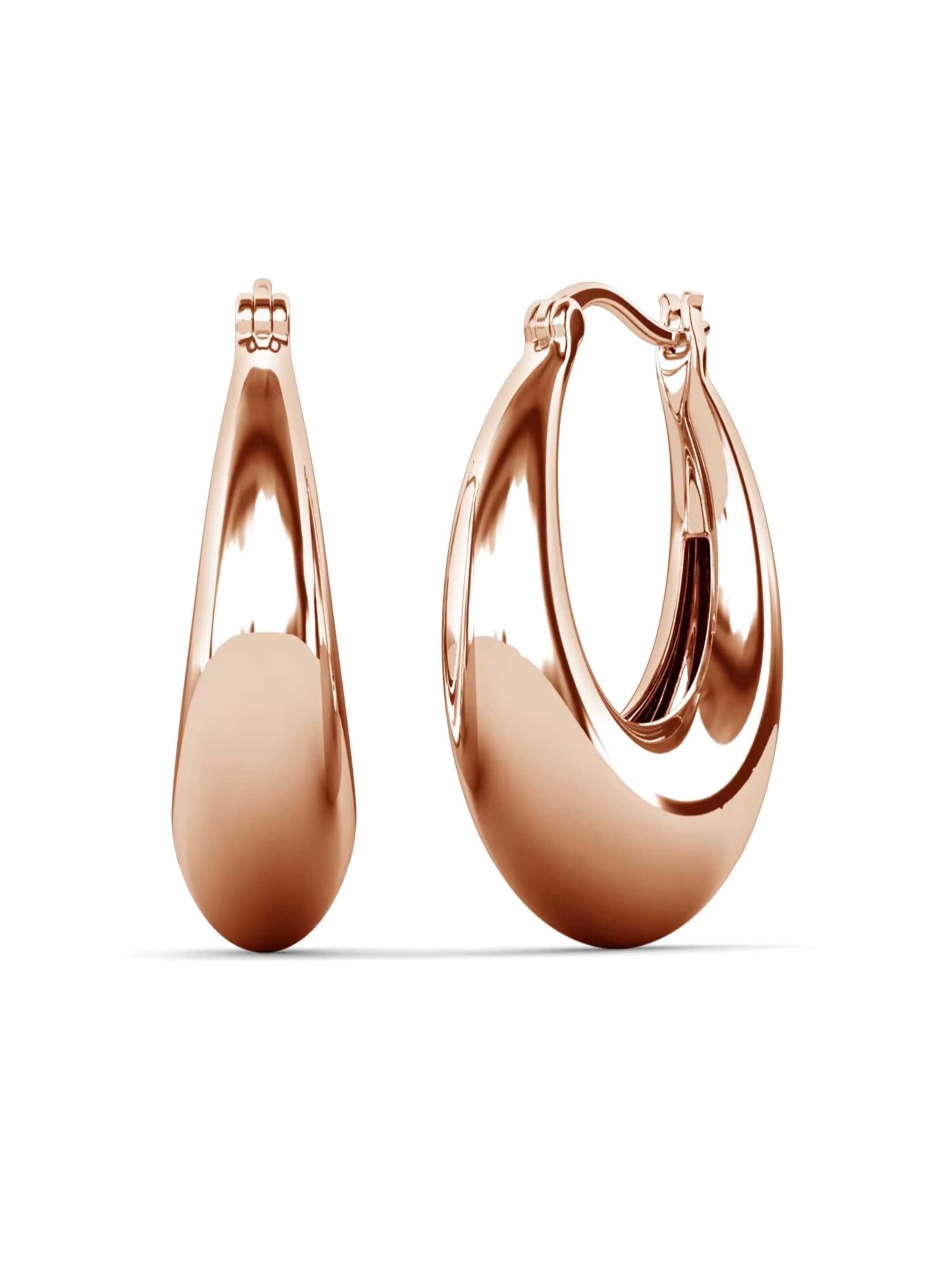 ROUGEMONT Jewellery Earrings 'Creolen Ohrringe Limone' in Pink: front