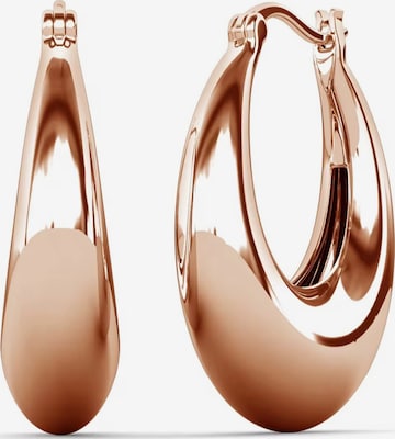 ROUGEMONT Jewellery Earrings 'Creolen Ohrringe Limone' in Pink: front