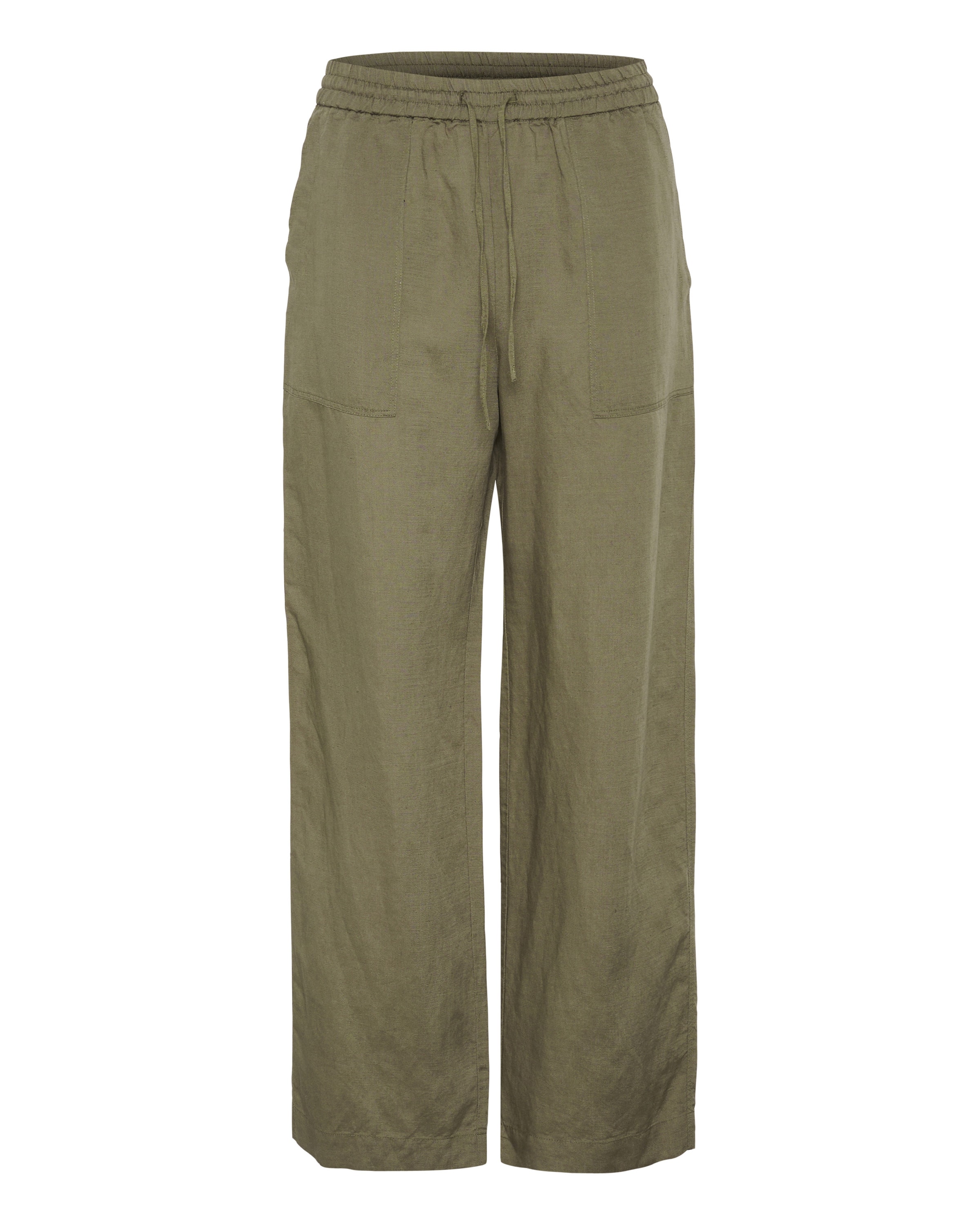 Part Two Hose 'Eniola' in Grün: Vorderseite