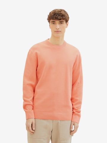 TOM TAILOR DENIM Sweater in Orange