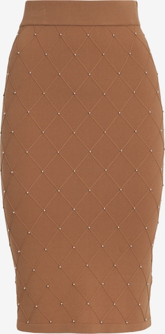 Influencer Skirt in Brown: front