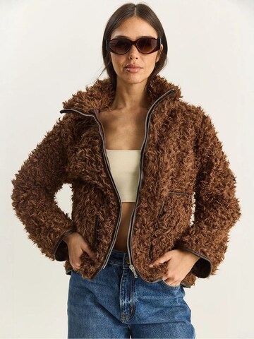 Bianco Lucci Between-Season Jacket in Brown: front
