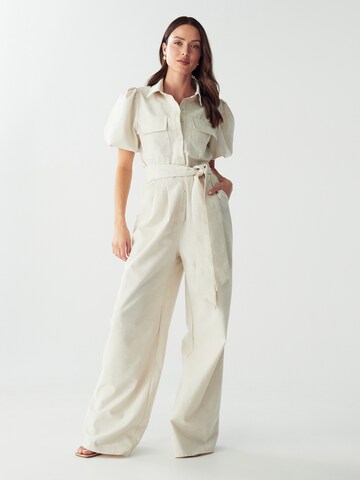 Willa Jumpsuit 'Skylah' i beige: forside