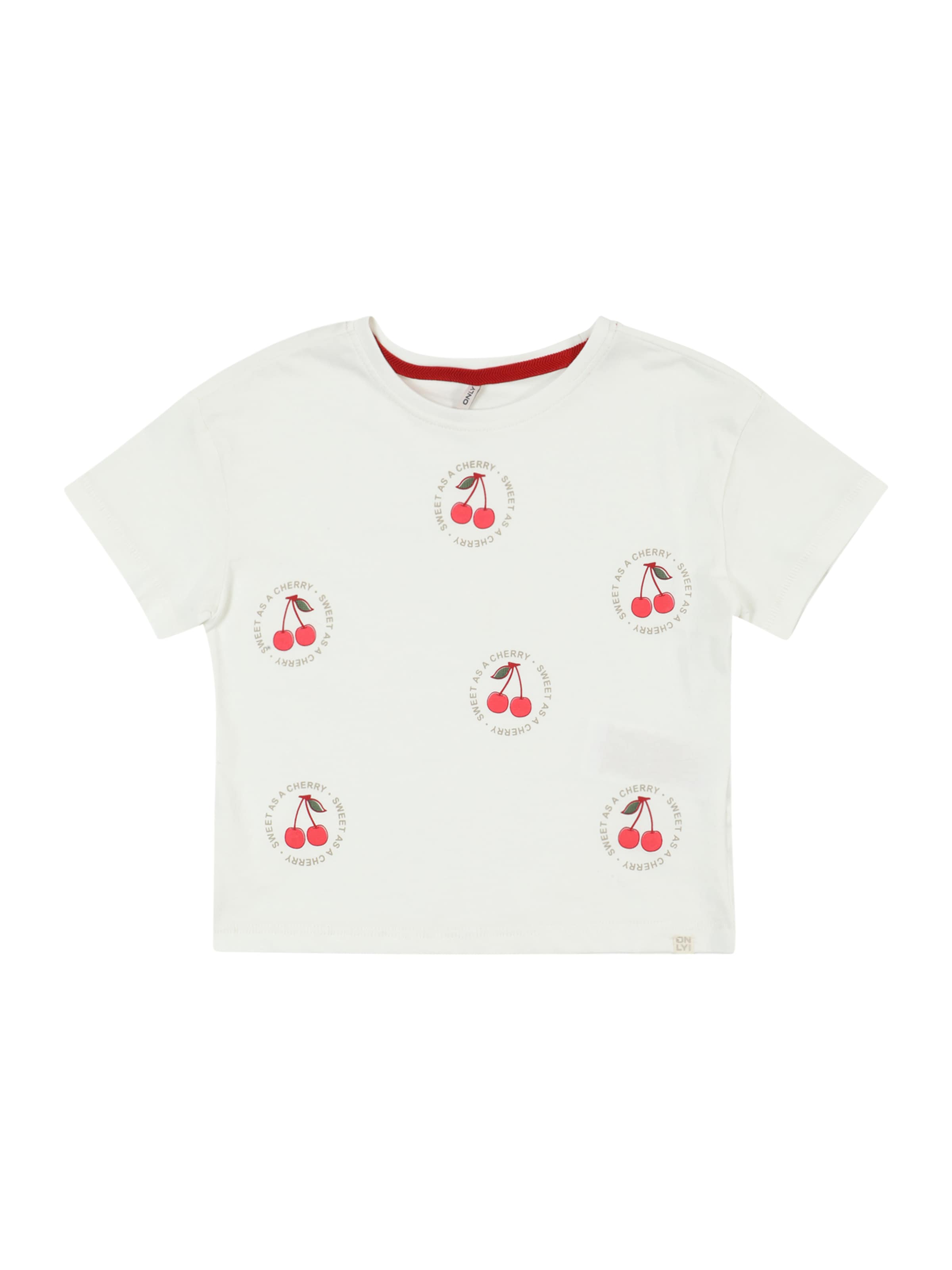 Only Mini Тениска 'KMGCharlotte' в бяло: отпред