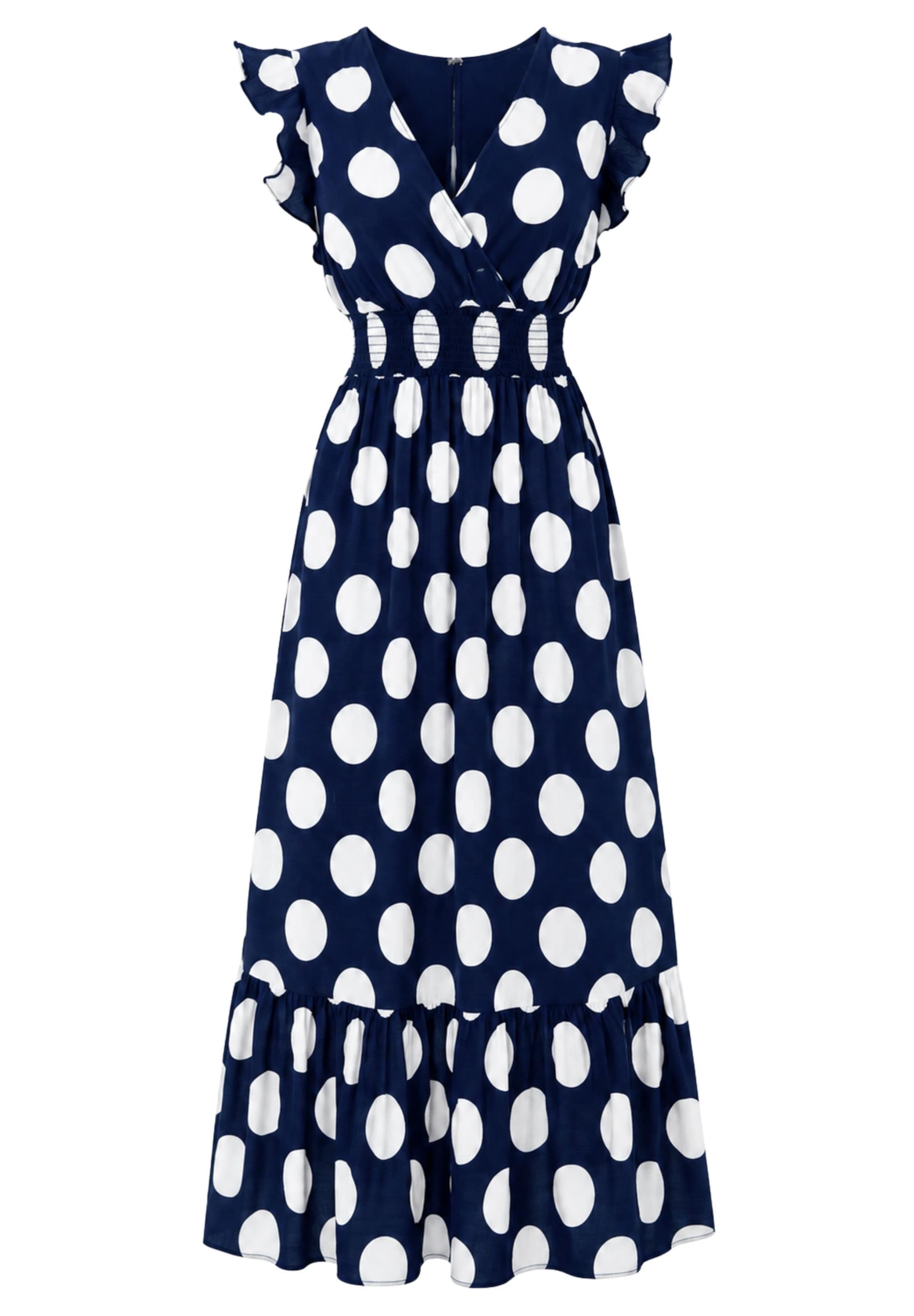 Elara Dress in Blue: front