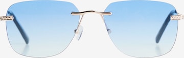 BershkaSunčane naočale - plava boja: prednji dio