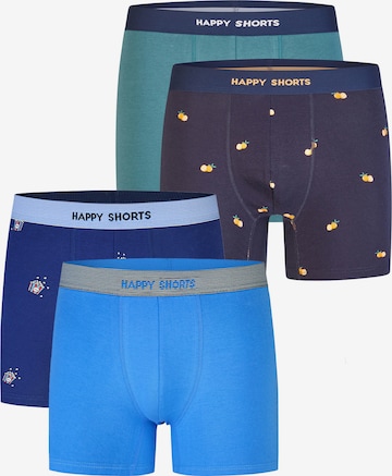 Happy Shorts - Boxers ' Fan Print Sets ' em azul: frente