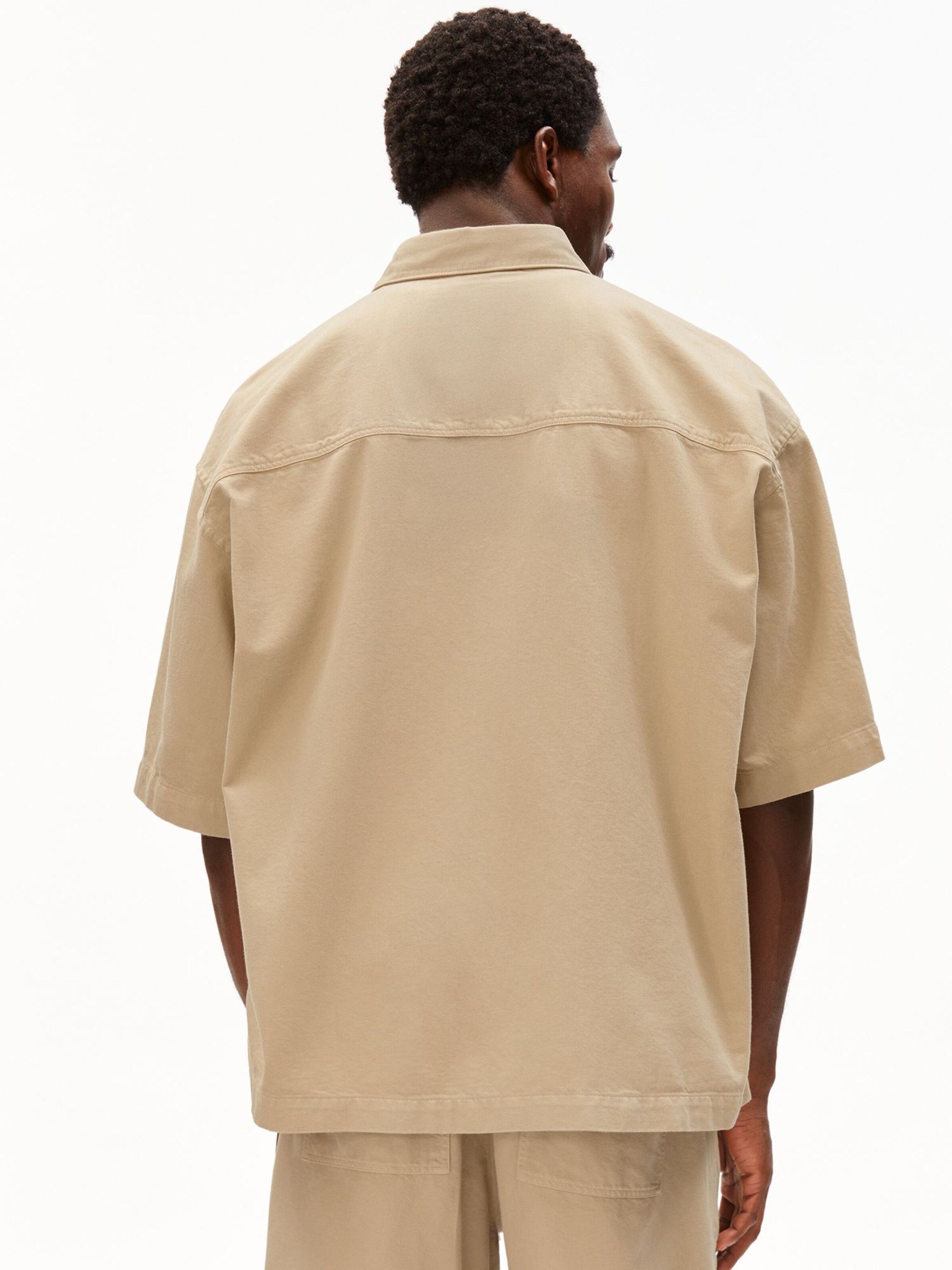 ARMEDANGELS Comfort Fit Hemd COTTON LINO in Beige