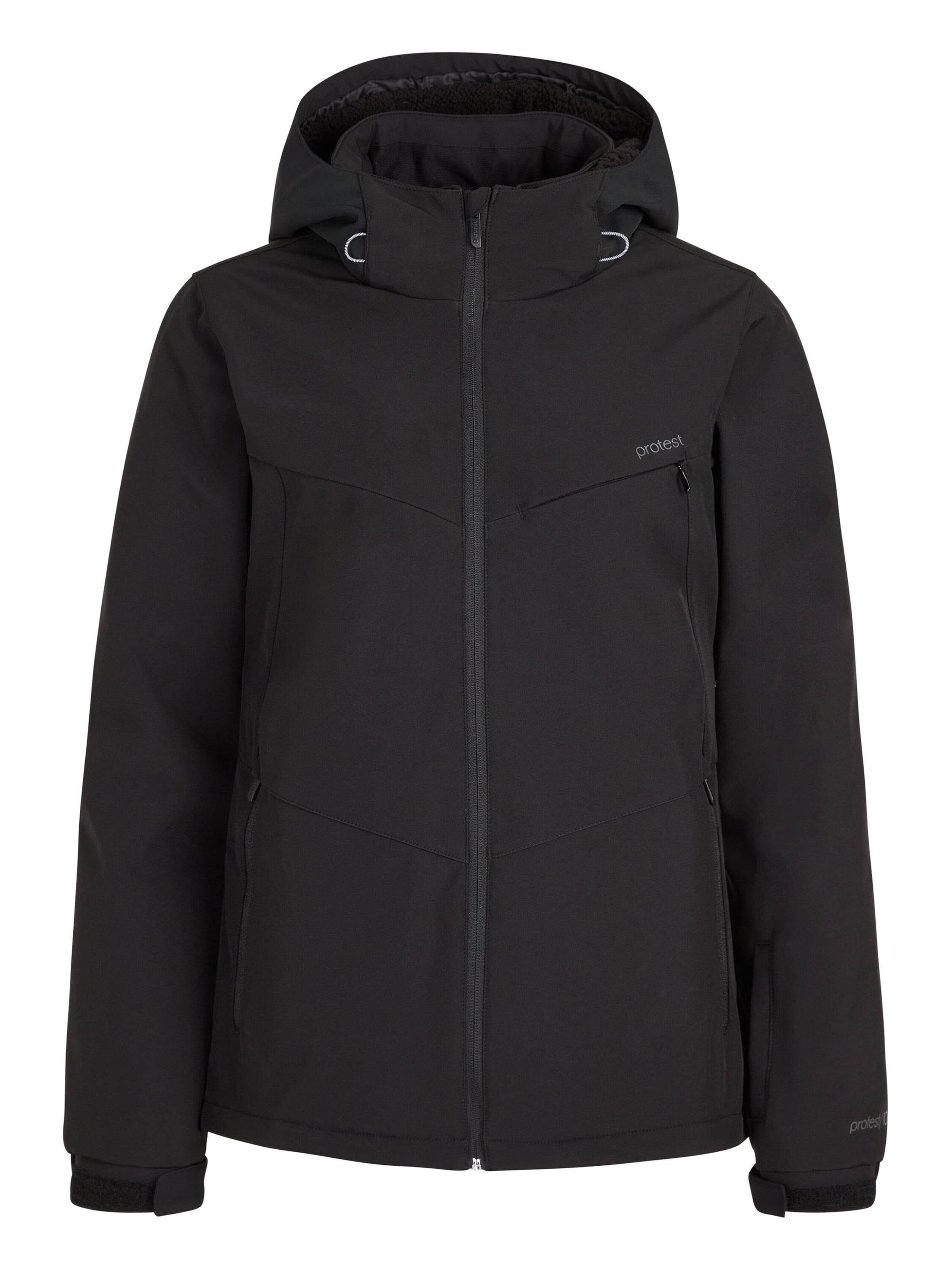 PROTEST Sportjacke 'PRTSUZANAIOS' in Schwarz: Vorderseite