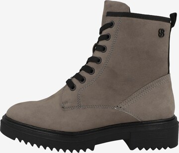 s.Oliver Lace-Up Ankle Boots in Grey