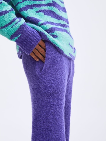 Loosefit Pantalon 'Nino' Smiles en violet