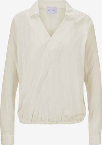 Chemisier MADELEINE en blanc : devant