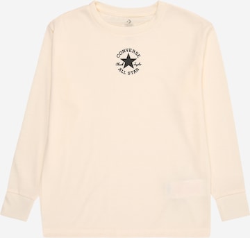 CONVERSE Tričko – béžová: přední strana